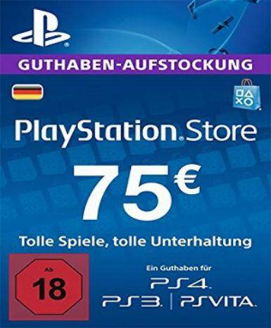 Playstation Network Card (PSN) 75 EUR (German)