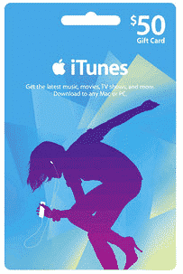 iTunes $50 Gift Card voor Amerikaanse iTunes accounts